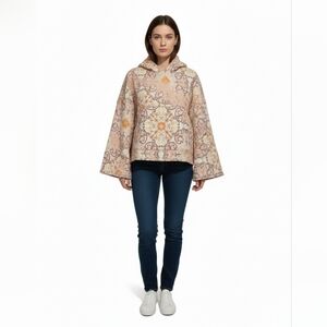 Upcycle Lightweight Hood quilted pullover By ThreadsReclaimed